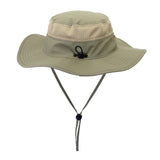 Outdoor Hiking Fishing Men's Women's Mesh Wide Brim Jungle Sun Hat Cap with wind rope