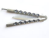 Stainless steel Folding Comb Tool ,Strong and Duable