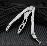 Tactical Trainer Practice Metal Steel Handle Blunt Dull Training Knife