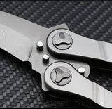 Tactical Trainer Practice Metal Steel Handle Blunt Dull Training Knife