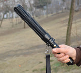 Telescopic Mace Security Patrol Equipment Extended Zoom Flashlight