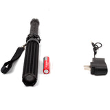 Telescopic Mace Security Patrol Equipment Extended Zoom Flashlight