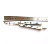 Uxcellmo G10 Micarta Handle and Stainless Steel Cutter Head Using CNC ProcessTraining Handle Folding tool Trainer Bearing Smooth Blunt Practice Flip Tool UX-751