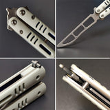 Uxcellmo  Training Handle Folding tool Trainer Bearing Smooth Blunt Practice Flip Tool UX-751