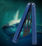 Tactical Trainer Practice Metal Steel Zinc Alloy Handle Bearings Blunt Butterfly