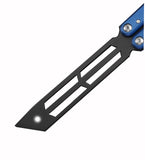 Tactical Trainer Practice Metal Steel Zinc Alloy Handle Bearings Blunt Butterfly