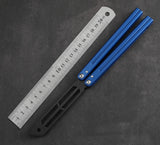 Tactical Trainer Practice Metal Steel Zinc Alloy Handle Bearings Blunt Butterfly