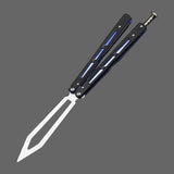 Uxcellmo Bearings Practice Folding Knife YF-D0685 (Black with blue)