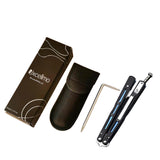 Uxcellmo Folding Stainless Steel Bearing Flip Trick Tool with Spring Latch YF-D0685