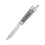 Toptens Folding Tactical Balisong Trainer Training Balisong Flip Practice Tools
