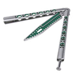 Toptens Folding Tactical Balisong Trainer Training Balisong Flip Practice Tools