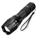 Camping Outdoot Emergency Flashlights High Lumen Tactical Flashlight Zoomable 5 Modes Water Resistant Handheld Light