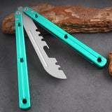 Butterfly Knife CNC Integrated Aviation Aluminum 6061 Cool Play Uncut Practice Training Knife