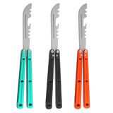 Butterfly Knife CNC Integrated Aviation Aluminum 6061 Cool Play Uncut Practice Training Knife