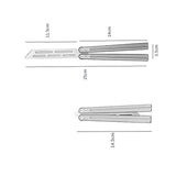 Flip Rod with Effective Bushing CNC Aluminium Training Folding Tool
