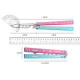 Unfold folding hand swinging knife, fancy portable outdoor practice knife