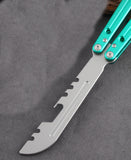Butterfly Knife CNC Integrated Aviation Aluminum 6061 Cool Play Uncut Practice Training Knife