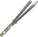 Folding Multitool: Bottle Opener, Screwdriver, Finger Exerciser - Stainless Steel, Aluminum - Silver