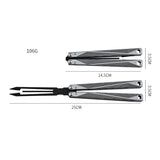 Tuning fork Stainless Steel Aluminum Integral Channel Handle Flip Rod with Dual Pivot Effective Bushing System