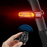 Smart Bike Tail Light –Automatic Brake Light,Laser Light,Turn Signal Light,Wireless Control,USB Rechargeable and Easy to Install