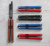 Butterfly Knife Tactical Trainer Practice Metal Steel Aluminum alloy Handle Bearings Blunt