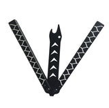 Flip Rod with Effective Bushing CNC Aluminum Integral Channel Handle Training Folding Tool with Screw Sets,Bottle Opener