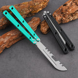 Butterfly Knife CNC Integrated Aviation Aluminum 6061 Cool Play Uncut Practice Training Knife