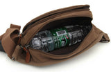Men's Casual Canvas Shoulder Hiking Outdoor Sport Waist Fanny Bag Phone Pocket