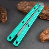 Butterfly Knife CNC Integrated Aviation Aluminum 6061 Cool Play Uncut Practice Training Knife