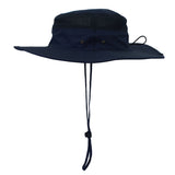 Outdoor Hiking Fishing Men's Women's Mesh Wide Brim Jungle Sun Hat Cap with wind rope