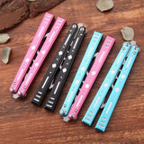 Unfold folding hand swinging knife, fancy portable outdoor practice knife