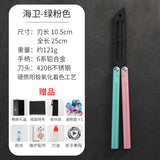Practice Metal Steel Tactical Trainer Aluminum alloy Handle Bearings Blunt Butterfly Knife