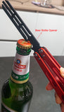 Effective Bushing CNC Aluminum Integral Channel Handle Trainging Folding Tool,Advanced Bottle Opener, With Repairing Screw Sets