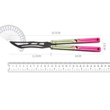 Tactical Trainer Practice Metal Steel Aluminum alloy Handle Bearings Blunt Butterfly Knife
