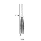 Folding Multitool: Bottle Opener, Screwdriver, Finger Exerciser - Stainless Steel, Aluminum - Silver