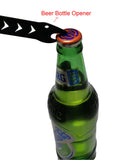 Flip Rod with Effective Bushing CNC Aluminum Integral Channel Handle Training Folding Tool with Screw Sets,Bottle Opener