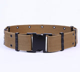 Unisex Outdoor Leinwand Training taktischer Gürtel Armee Fan Ausrüstung Doppelbrüstige Herren Gürtel