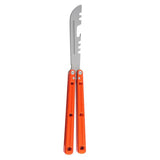 Butterfly Knife CNC Integrated Aviation Aluminum 6061 Cool Play Uncut Practice Training Knife