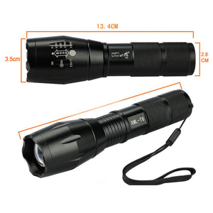 High Lumen Tactical Flashlight Zoomable 5 Modes Water Resistant Handheld Light - Best Camping Outdoot Emergency Flashlights