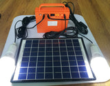 10W Portable Solar Power Bank System Charger for Home lighting Camping Fishing