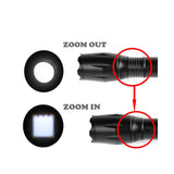 High Lumen Tactical Flashlight Zoomable 5 Modes Water Resistant Handheld Light - Best Camping Outdoot Emergency Flashlights