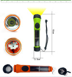Waterproof Solar Power Rechargeable LED Flashlight Cycling Bike Torch+360° Mount Green