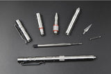 Self-defense Stainless Steel Tactical Pen With Knife Compass Emergency EDC Tool