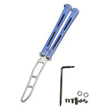 Uxcellmo Folding G10 Bearing  Trainer Practice Tool YF-D0675 blue with Repair Screw Set