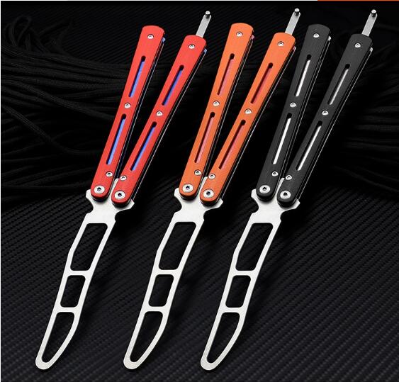 Practice BALISONG METAL BUTTERFLY Assorted Trainer Knife BLADE Comb Brush  NEW – Tacos Y Mas