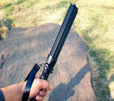 Telescopic Mace Security Patrol Equipment Extended Zoom Flashlight