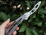 Tactical Combat Trainer Training folding Tool Balisong Knife UX-D0708
