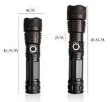 High-brightness LED long-range telescopic zoom night fishing USB rechargeable flashlight