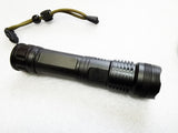 High-brightness LED long-range telescopic zoom night fishing USB rechargeable flashlight