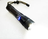 High-brightness LED long-range telescopic zoom night fishing USB rechargeable flashlight